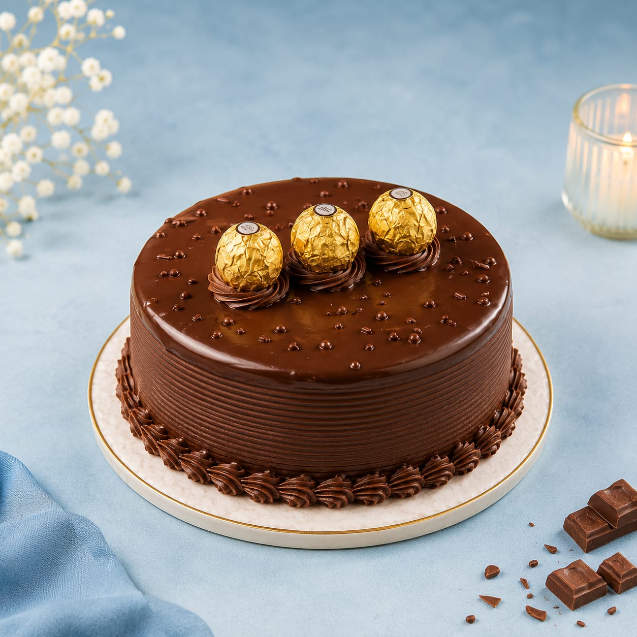 Ferrero Rocher Truffle Cake