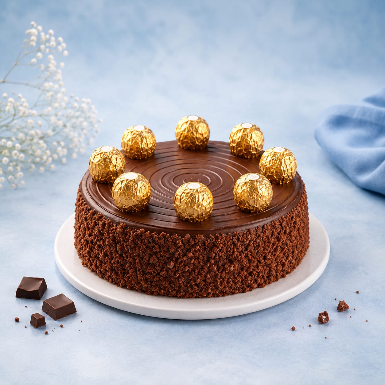 Classic Ferrero Rocher Cake