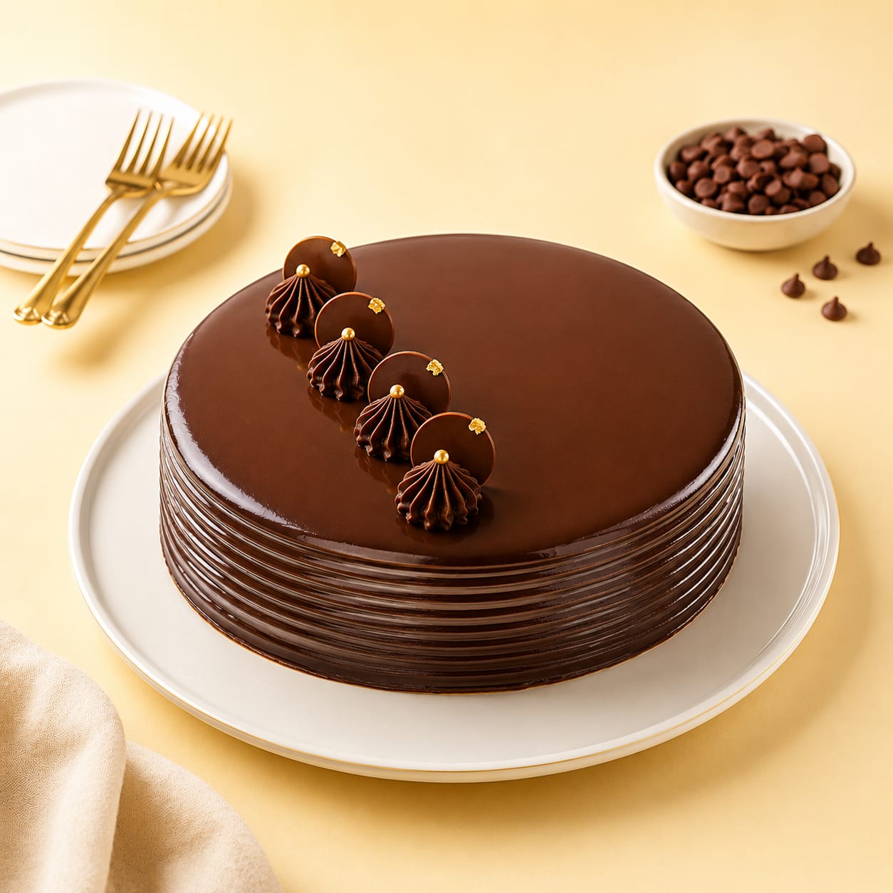 Creamy Chocolate Truffle Cake