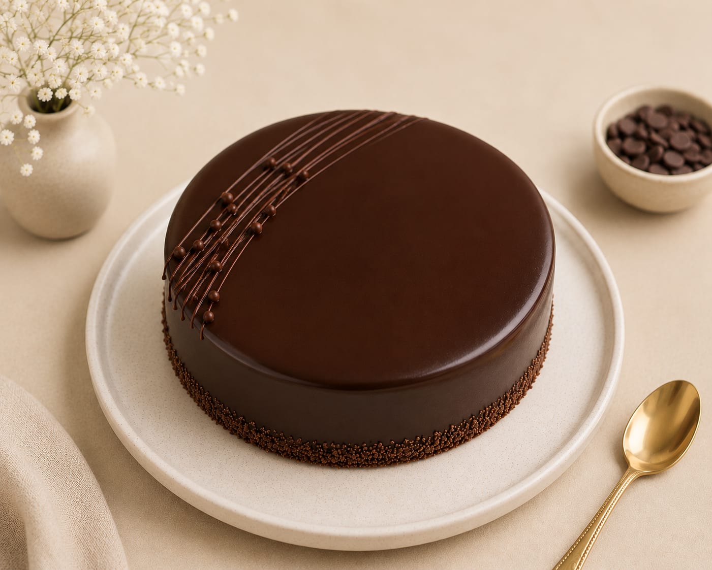Classic Chocolate Ganache Cake