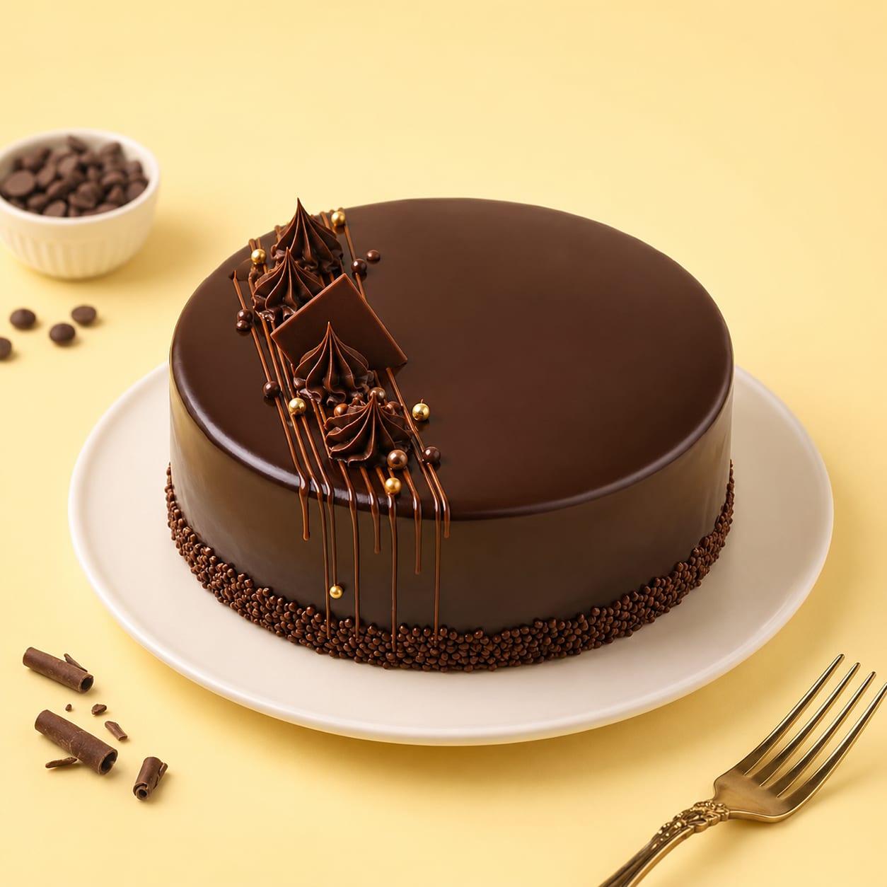 Designer Chocolate Ganache Cake
