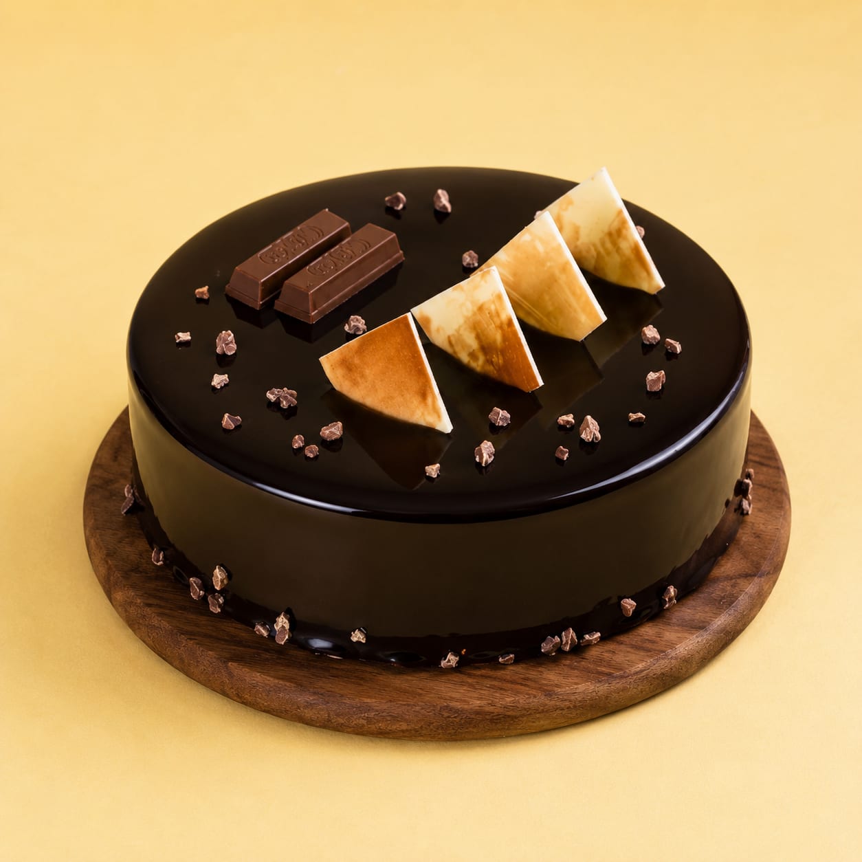 Chocolate Shard Truffle Cake