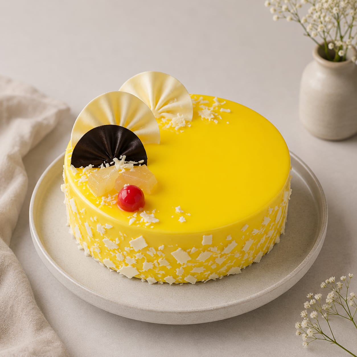 Golden Glaze Pineapple Cake