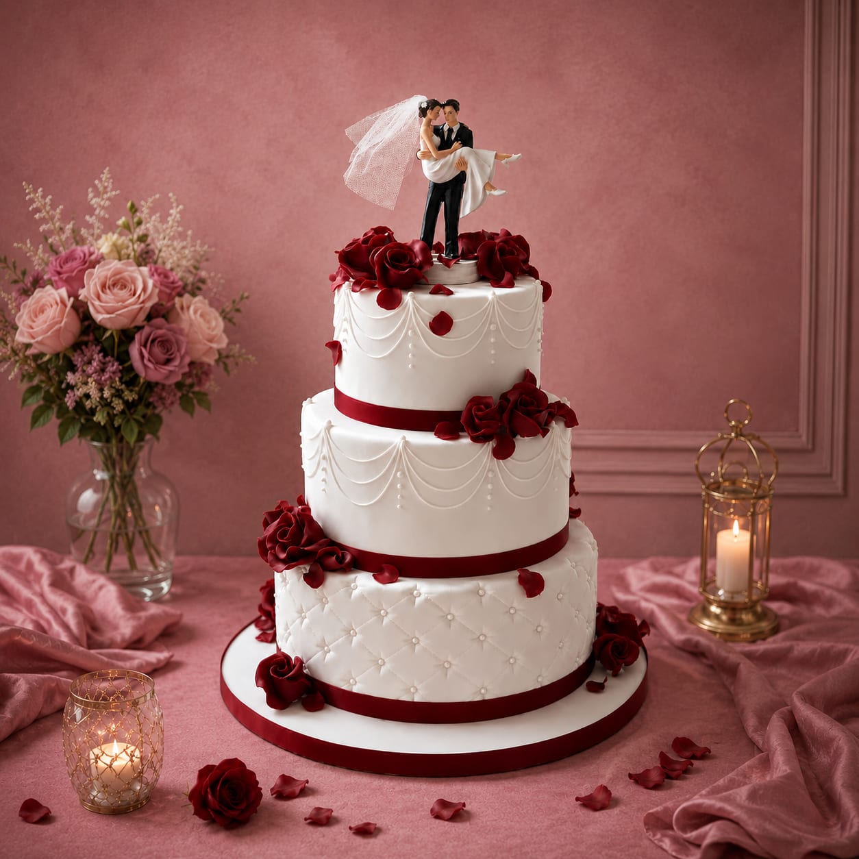 Luxury Three Tier Wedding Cake