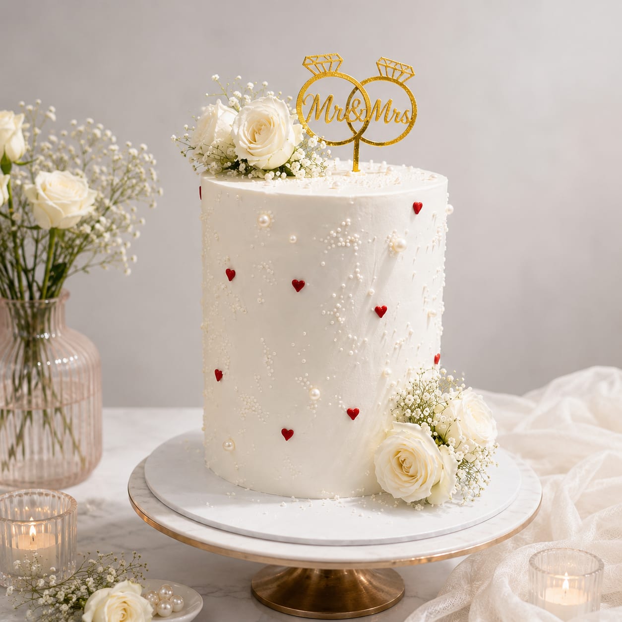 Mr & Mrs Engagement Cake