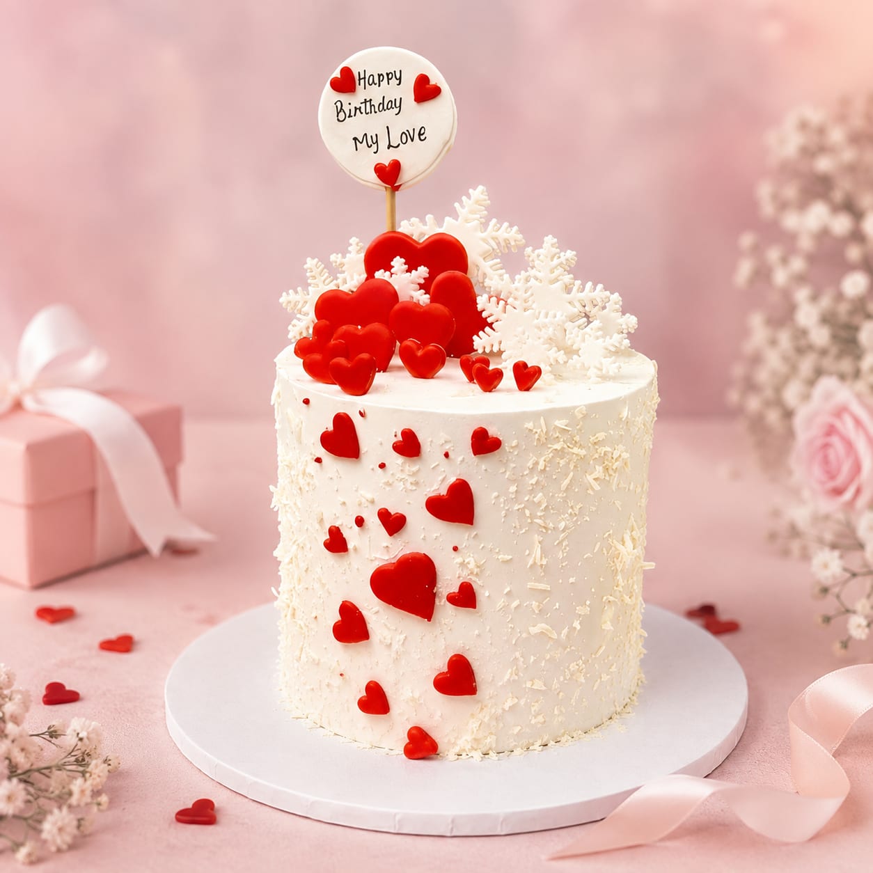 Eternal Love Heart Cake