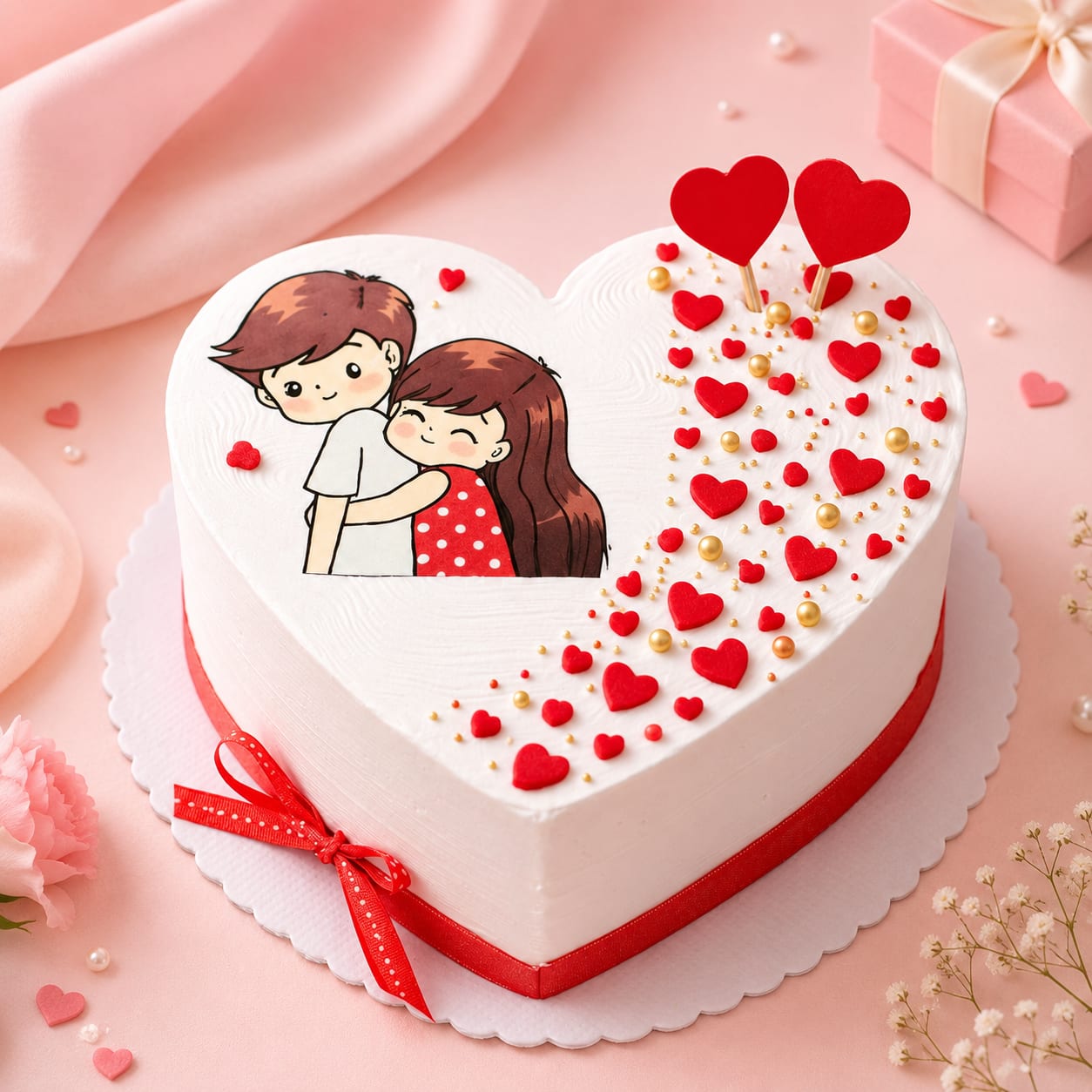 Sweetheart Couple Cake