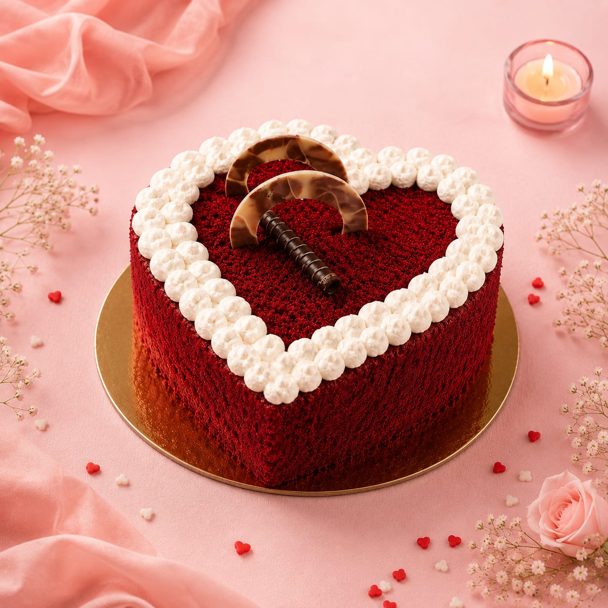 Classic Red Velvet Love Cake