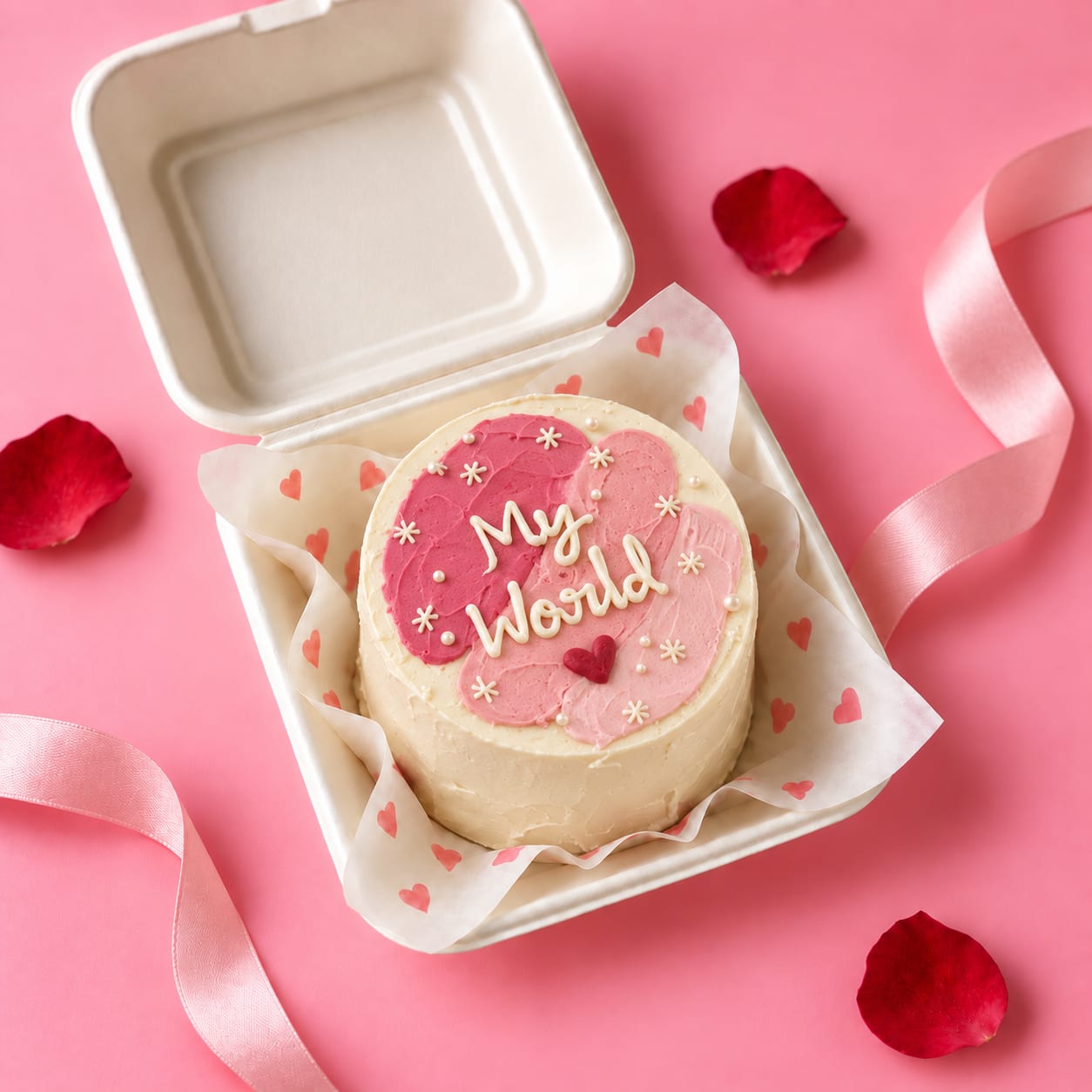 My World Love Bento Cake