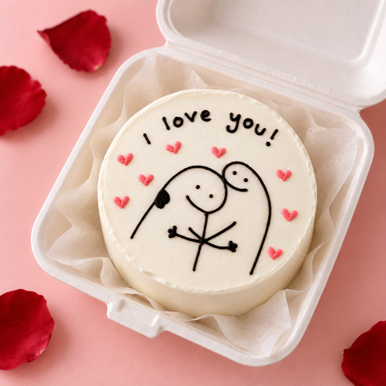 I Love You Bento Cake