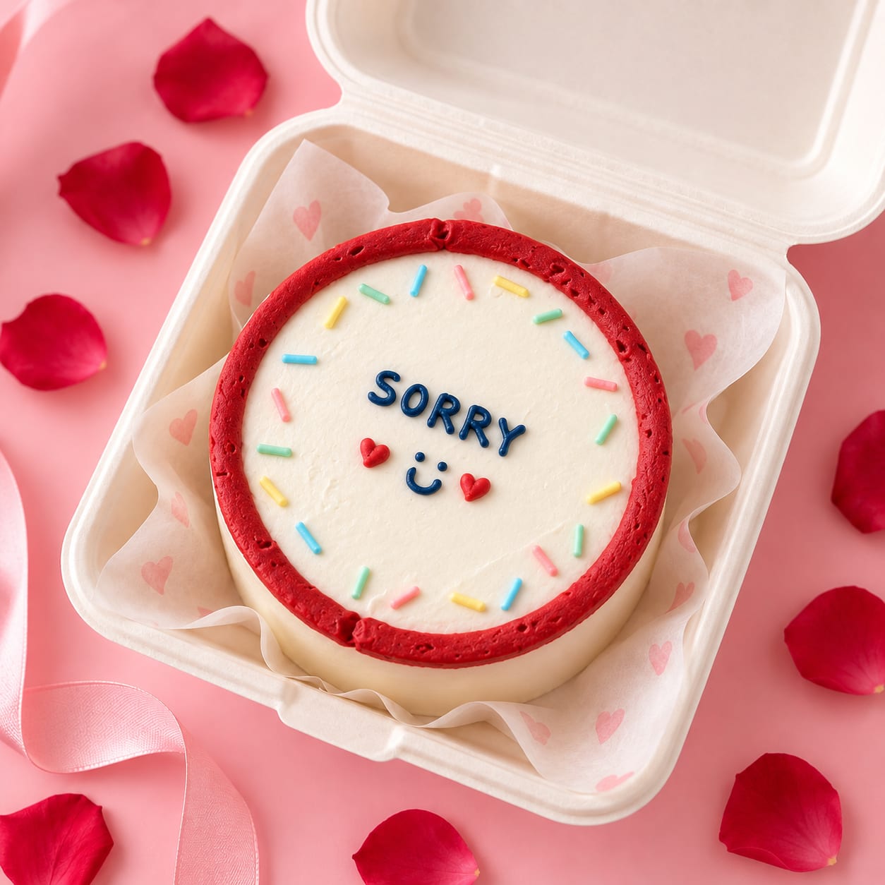 Sorry Sprinkle Bento Cake