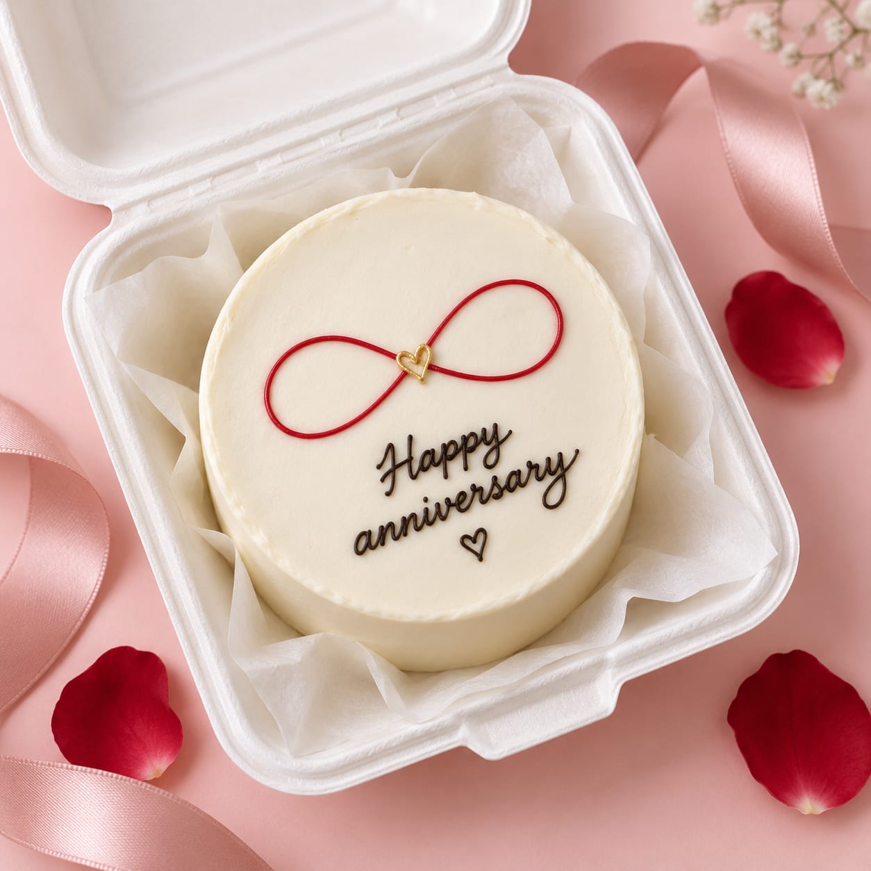 Infinity Anniversary Bento Cake