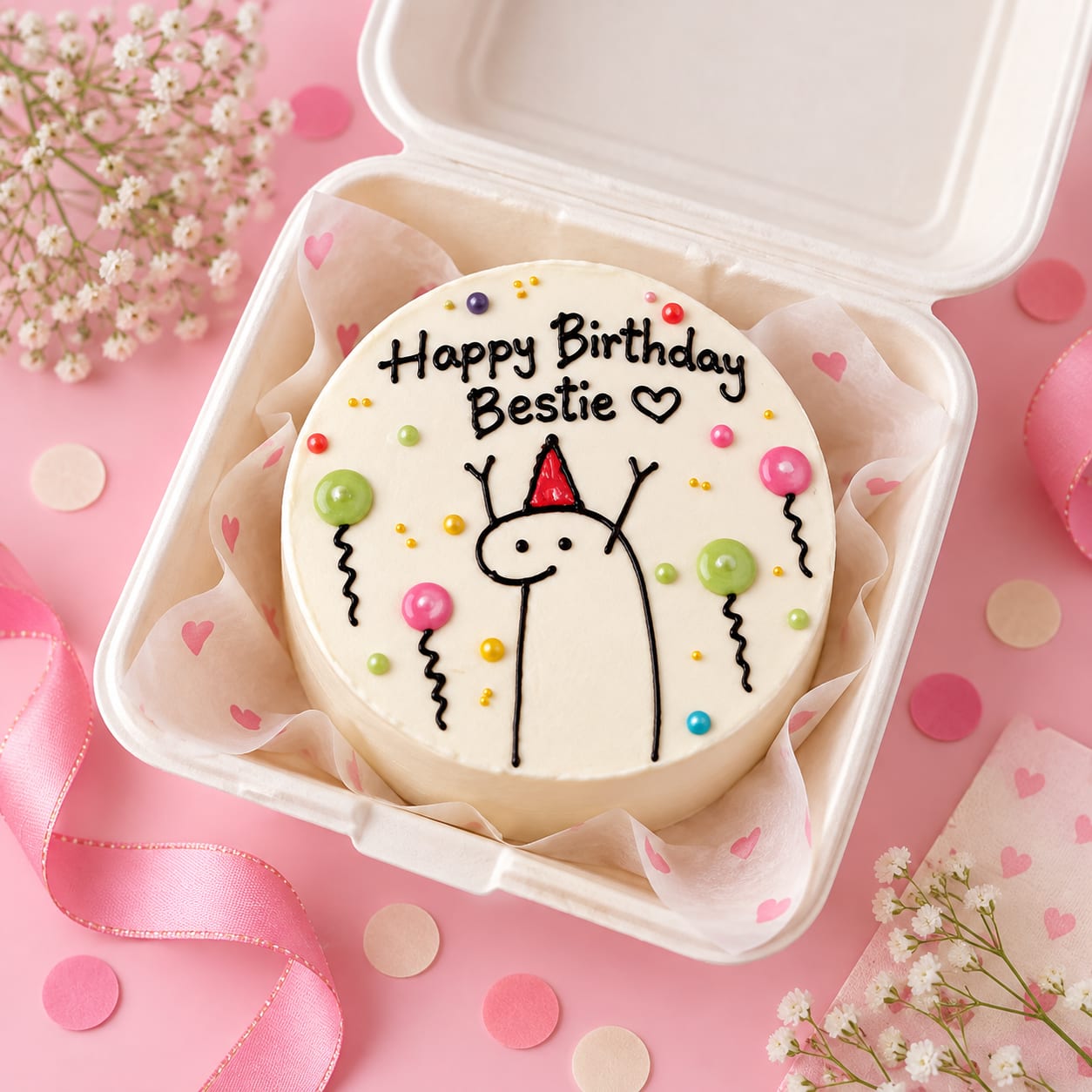 Bestie Birthday Bento Cake